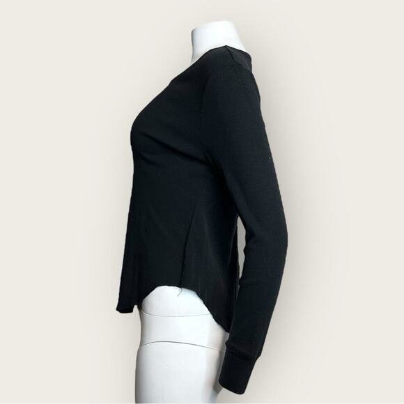 For the Republic | Long Sleeve Cotton Top | Black | Large - Picture 2 of 10